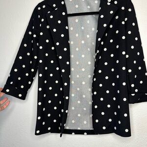 Charlotte Russe Black and White Polka Dot Jacket